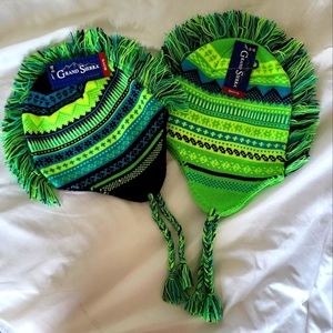 OBO 2 Fringed tribal print hats - mohicano - mohawk
